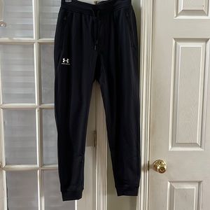 Brand new Under Armour Men’s joggers, black, size medium. Never worn.
